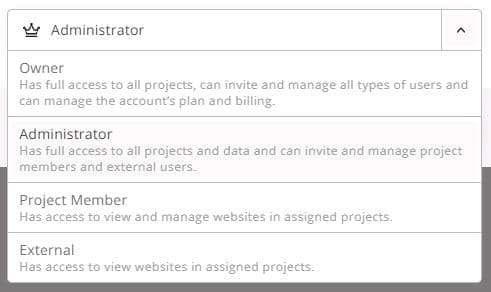 Nutzermanagement im Wincher SEO Tool