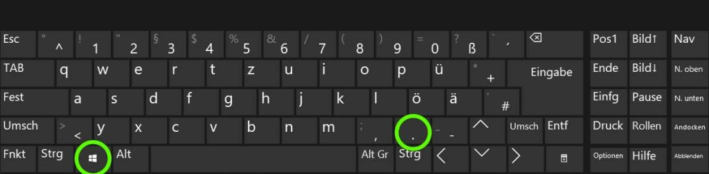 Windows Tastenkombinationen: Win-.