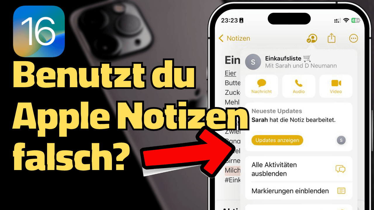 Apple Notizen für iPhone richtig nutzen
