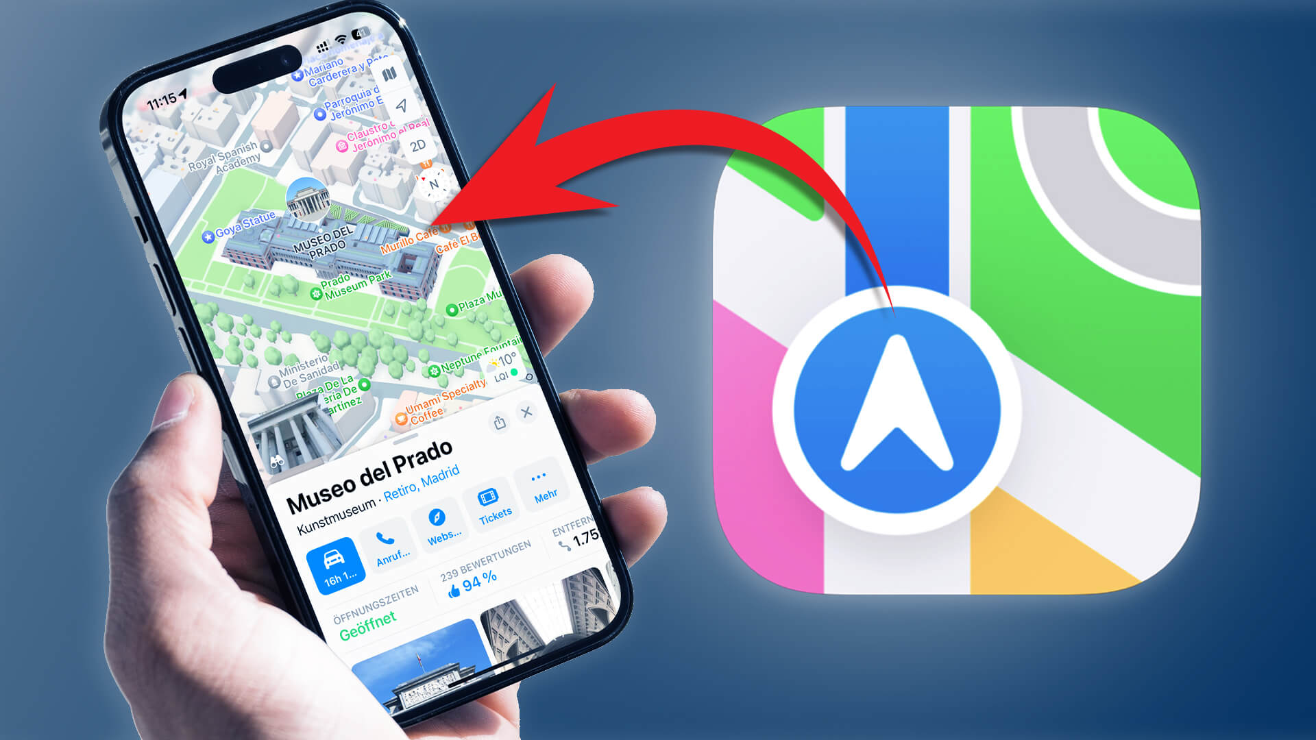 Titelbild: Die Apple Karten App auf dem iPhone
