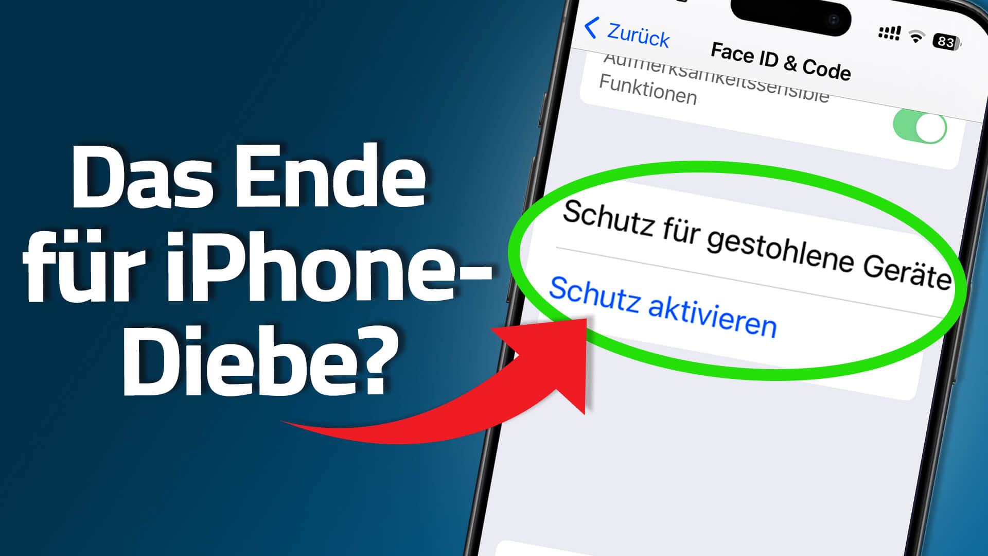 iOS 17.3: Schutz für gestohlene Geräte