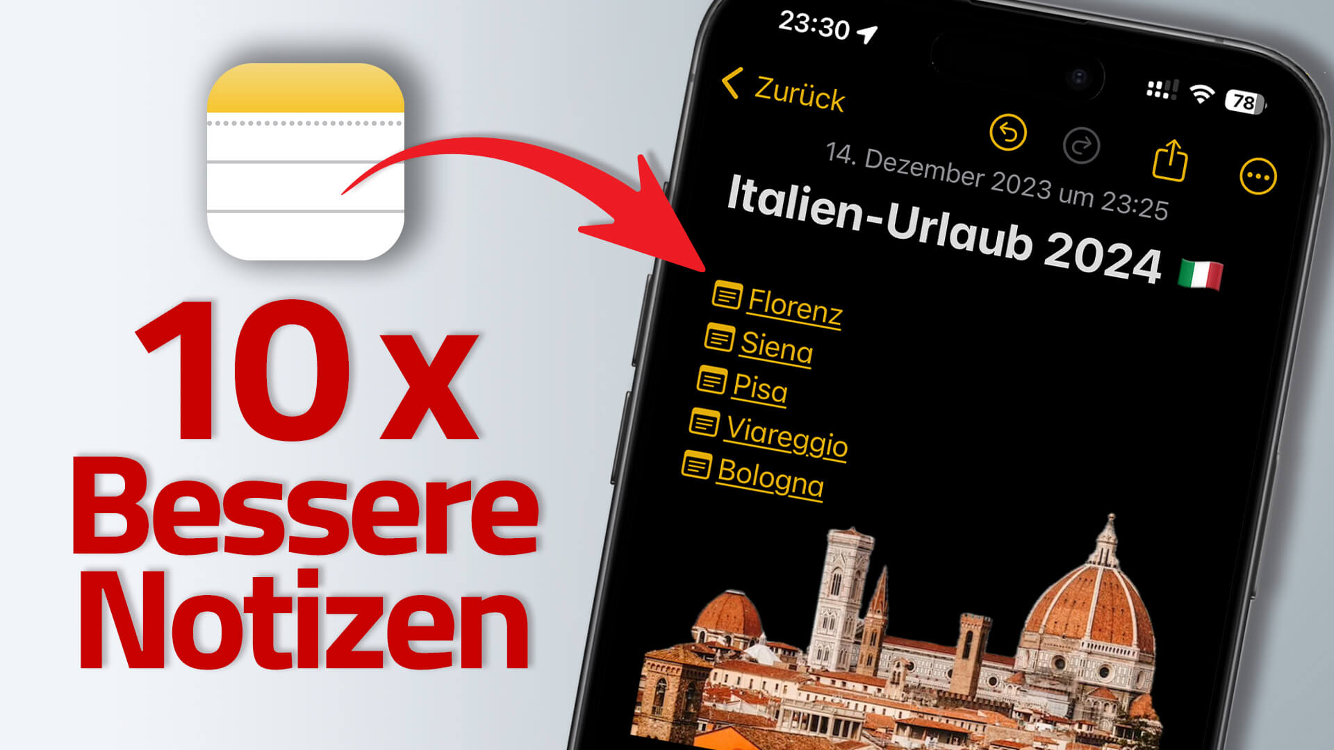Titelbild: Die zehn besten Funktionen der Notizen App in iOS 17