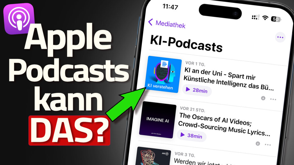 Titelbild zur Apple Podcasts App