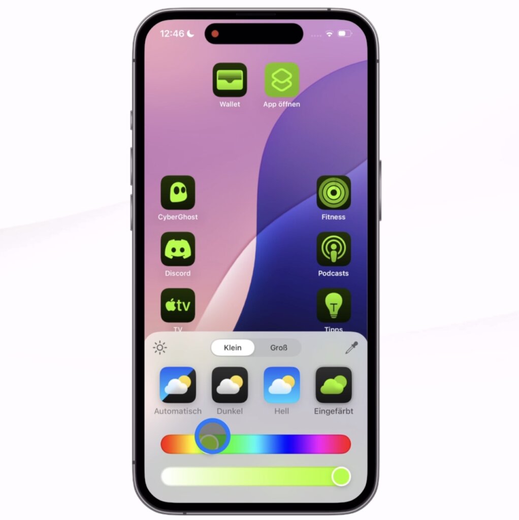Farbanpassungen als neue Funktion in iOS 18
