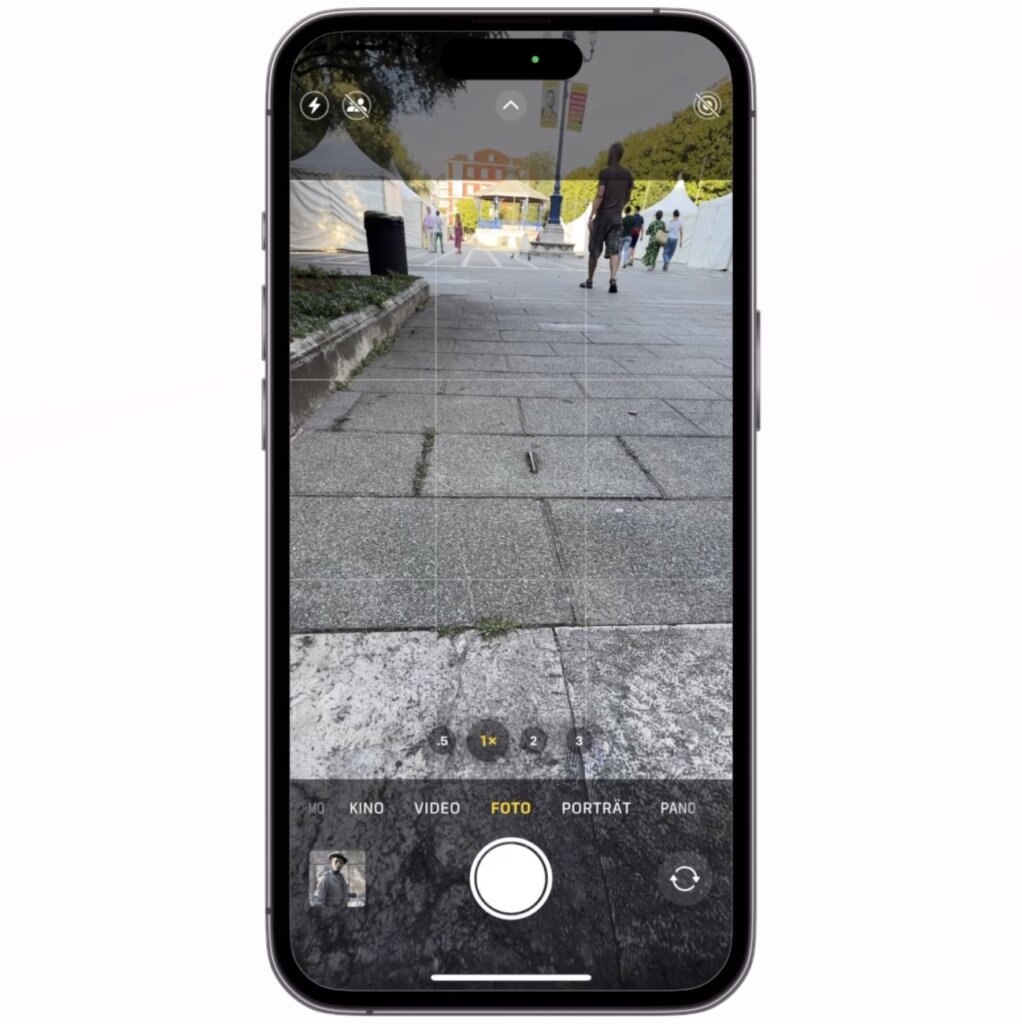 Das iPhone richtig herum halten für eine ungewöhnliche Perspektive