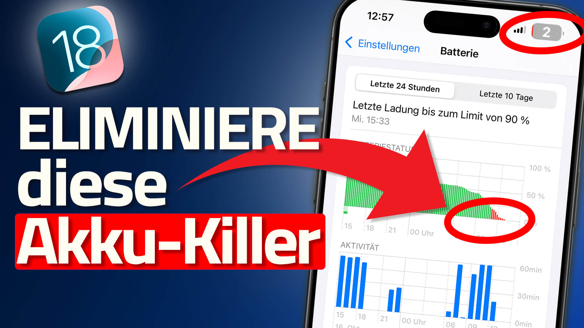 Titelbild: Akku sparen unter iOS 18