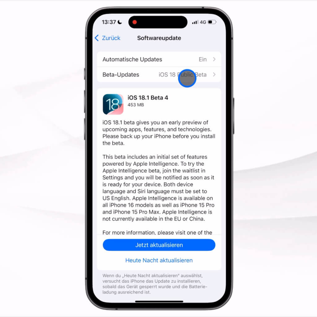 Beta-Updates deaktivieren, Bild 2