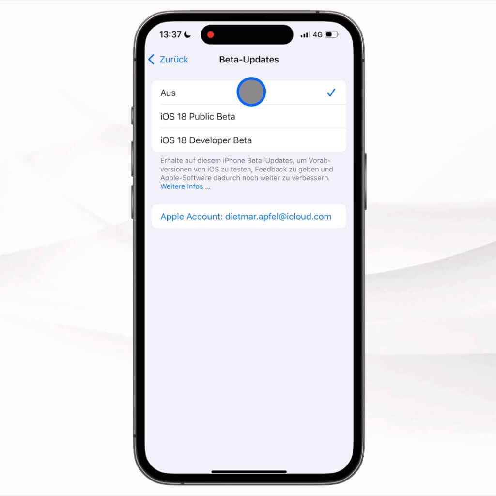 Beta-Updates deaktivieren, Bild 3