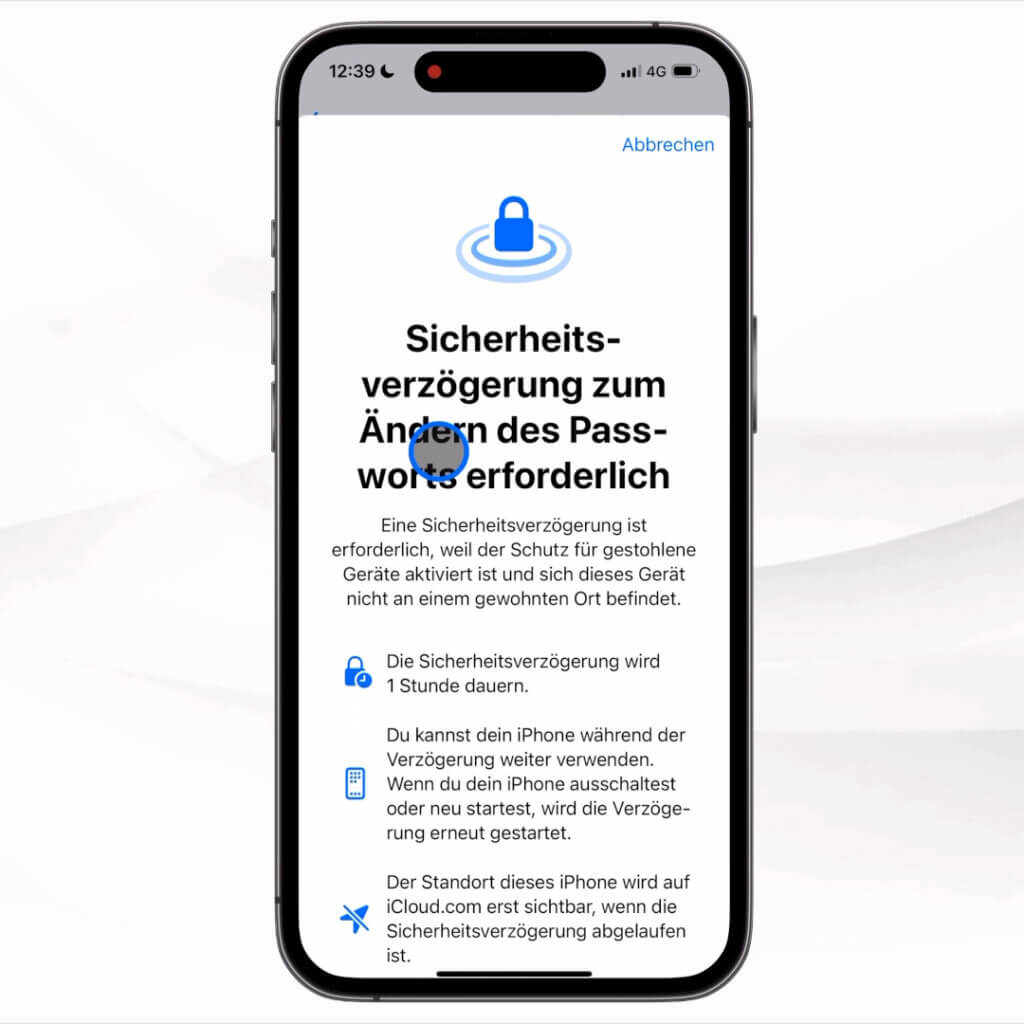 Schutz für gestohlene Geräte aktivieren